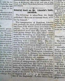 Very Rare PARSON BROWNLOW Knoxville TN Tennessee CIVIL WAR Rebel 1864 Newspaper