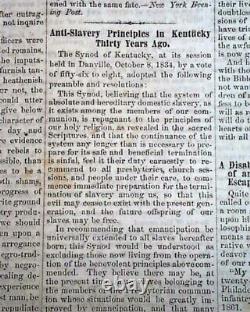 Very Rare Parson Brownlow Knoxville TN Tennessee Civil War Rebel 1864 Newspaper