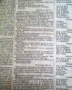 Very Rare Parson Brownlow Knoxville TN Tennessee Civil War Rebel 1864 Newspaper