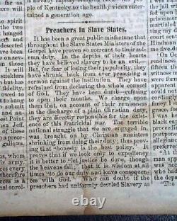 Very Rare Parson Brownlow Knoxville TN Tennessee Civil War Rebel 1864 Newspaper