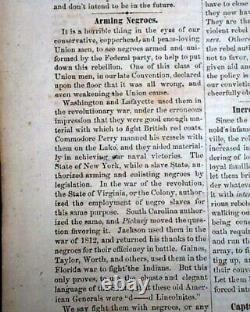 Very Rare Parson Brownlow Knoxville TN Tennessee Civil War Rebel 1864 Newspaper