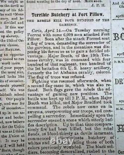 Very Rare Parson Brownlow Knoxville TN Tennessee Civil War Rebel 1864 Newspaper