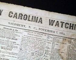 Very Rare SALISBURY NC North Carolina CONFEDERATE Civil War 1864 Old Newspaper