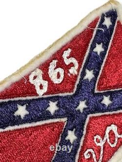 Vintage 1930s Historical Confederate 865 Va. Patch RARE Educational Artifact