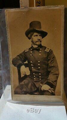 Vintage Authentic Civil War CDV Card Photograph circa 1875 U. S. Soldier