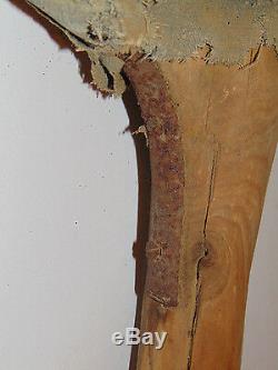 Vintage CIVIL War Veteran's Prosthetic Leg! Primitive Made Of Tree Limb! Padded