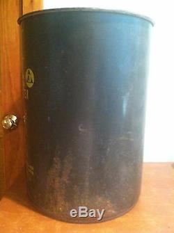 Vintage Cold War Relic Office of Civil Defense Metal Drinking Water Drum Barrel