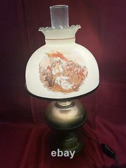 Vintage double sided civil war lamp