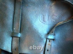 WWI Era Pattern M1904 US Calvary Dark Leather Saddle Bags US Stamp