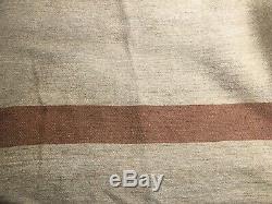 Whole, Original, Civil War Two Stripe Blanket from Vermont Estate