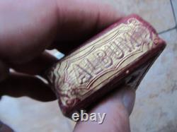 Wonderful RARE, FULL Gem Size Tintype Album, Civil War, IDENTIFIED, Damon Clough