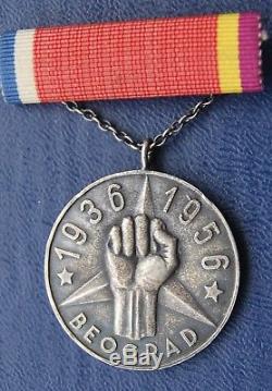 Yugoslavia RARE type Medal for Spain Civil War veterans, 1936-1956y! Order